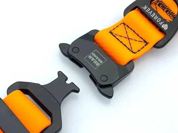 BEAR BRAND "Forever" Collar Metal Buckle Orange - Image 4